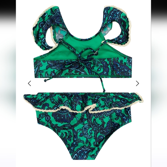 Zimmermann Kids Tiggy Scoop Ruffle Bikini Set Size 10 - Picture 3 of 14